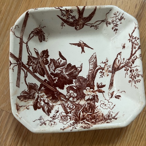 Antique Leam H.Alcock Platter and butter dish - Picture 4 of 9